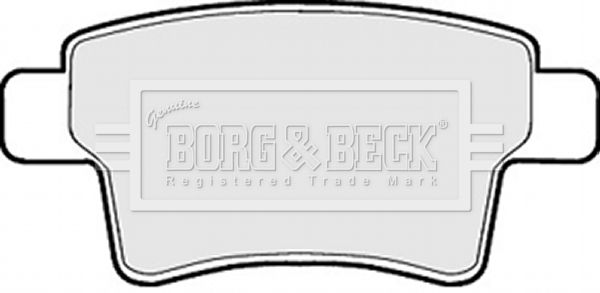 BORG & BECK stabdžių trinkelių rinkinys, diskinis stabdys BBP2029